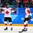 GANGNEUNG, SOUTH KOREA - FEBRUARY 19: Canada's Marie-Philip Poulin #29 celebrates with Renata Fast #14 after scoring a second period goal on Team Olympic Athletes from Russia during semifinal round action at the PyeongChang 2018 Olympic Winter Games. (Photo by Matt Zambonin/HHOF-IIHF Images)

